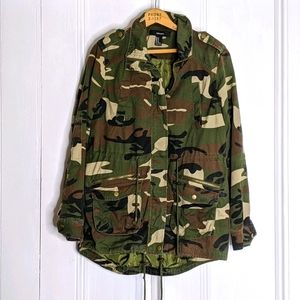 Forever 21 Camo Military Jacket Fall Coat